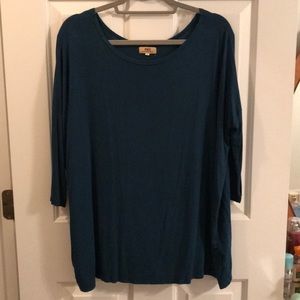 Blue Piko top